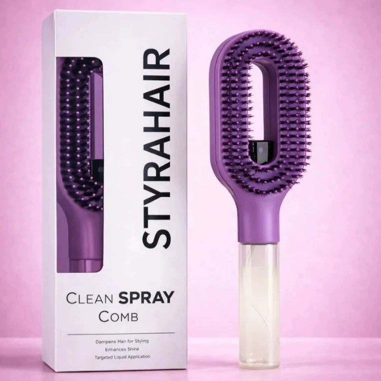 Water Spray Hair Comb with Anti-Static Handle